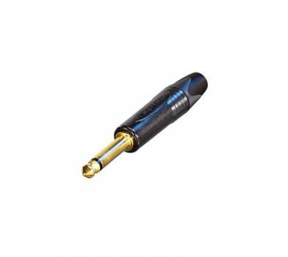 Konektor  Jack 6,3 mono NP2X-B - černý