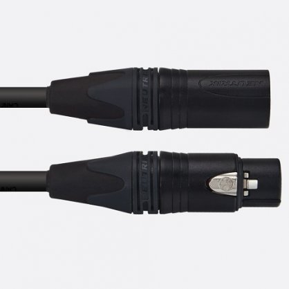 1m CANFORD CABLE Černý Neutrik Pozlacené  kontakty XLR3F-XLR3M-HST, černý (38-4620)