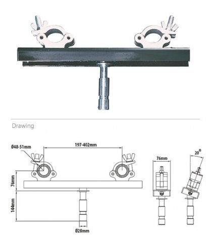 KUPO KCP-835 Truss adaptér