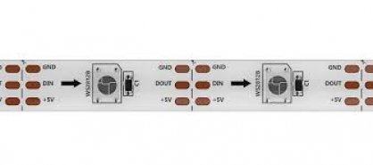 Enttec 5V RGB White PCB Pixel Tape (5m)